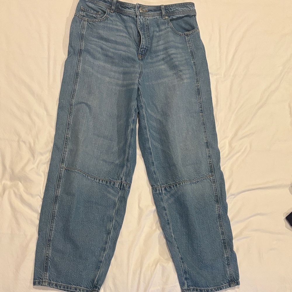 LOFT Light Blue Barrel Jeans